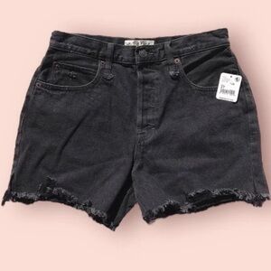 BOGO‼️We The Free by Free People Black High-rise Distressed Shorts